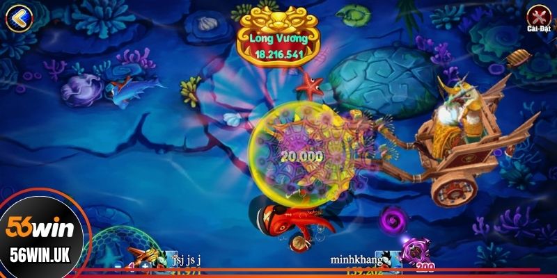 Đàn nhỏ bơi thành đàn trên màn hình game