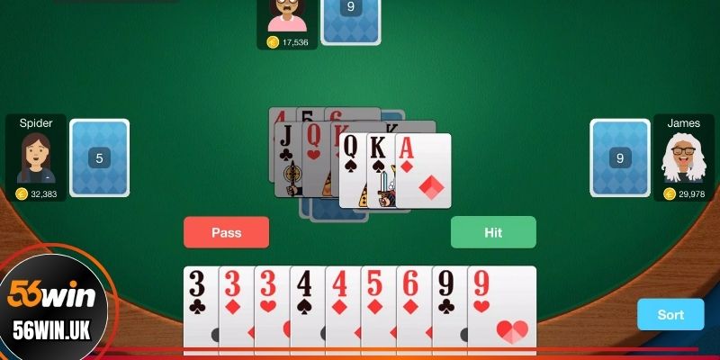 Trường hợp chặt đôi thông hoặc tứ quý nhỏ hơn